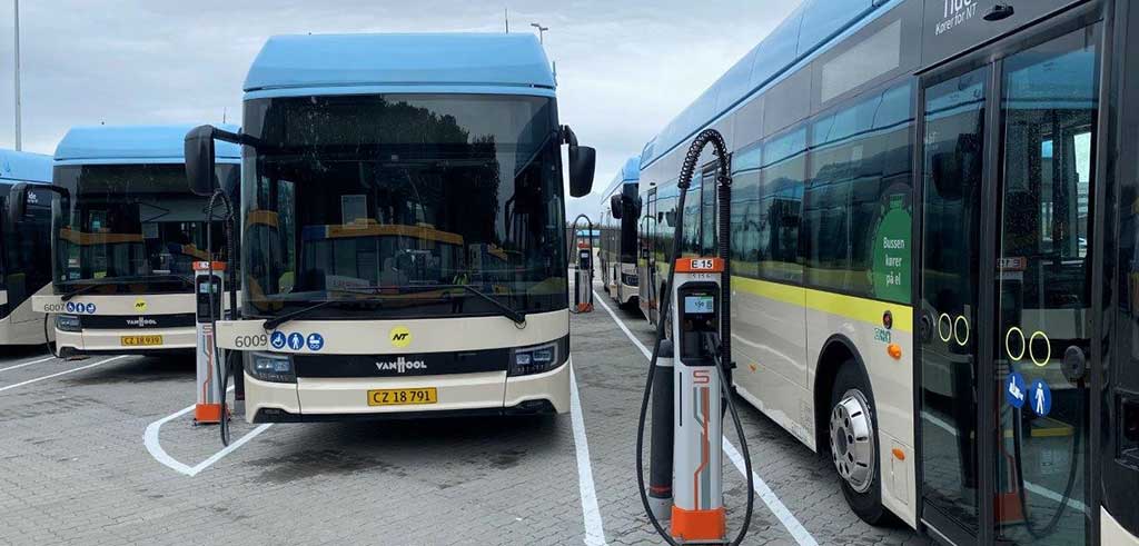 Kempower fast charging technology powering the Nordics’ largest electric bus depot
