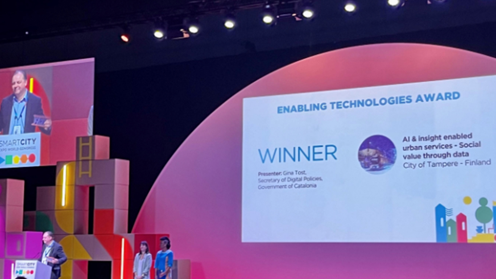 Tampere won in the category of enabling technologies