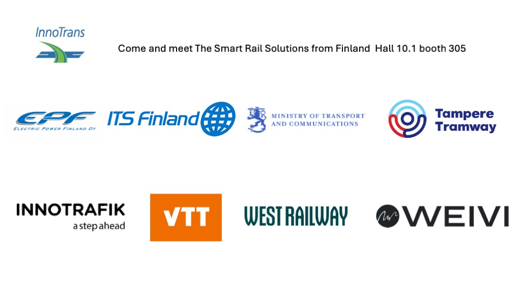 Meet The Smart Rail Solutions from Finland in InnoTrans Berlin!