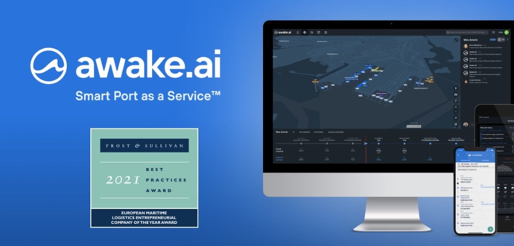 Awake.AI Awarded by Frost & Sullivan for Redefining Maritime Logistics