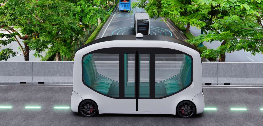 Sensible 4 runs an autonomous driving pilot with MUJI-designed driverless shuttle